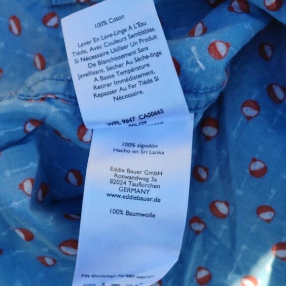 FUN EDDIE BAUER Classic Fit Fishing Bobber Classic Fit Button Down Shirt… - Picture 5 of 7
